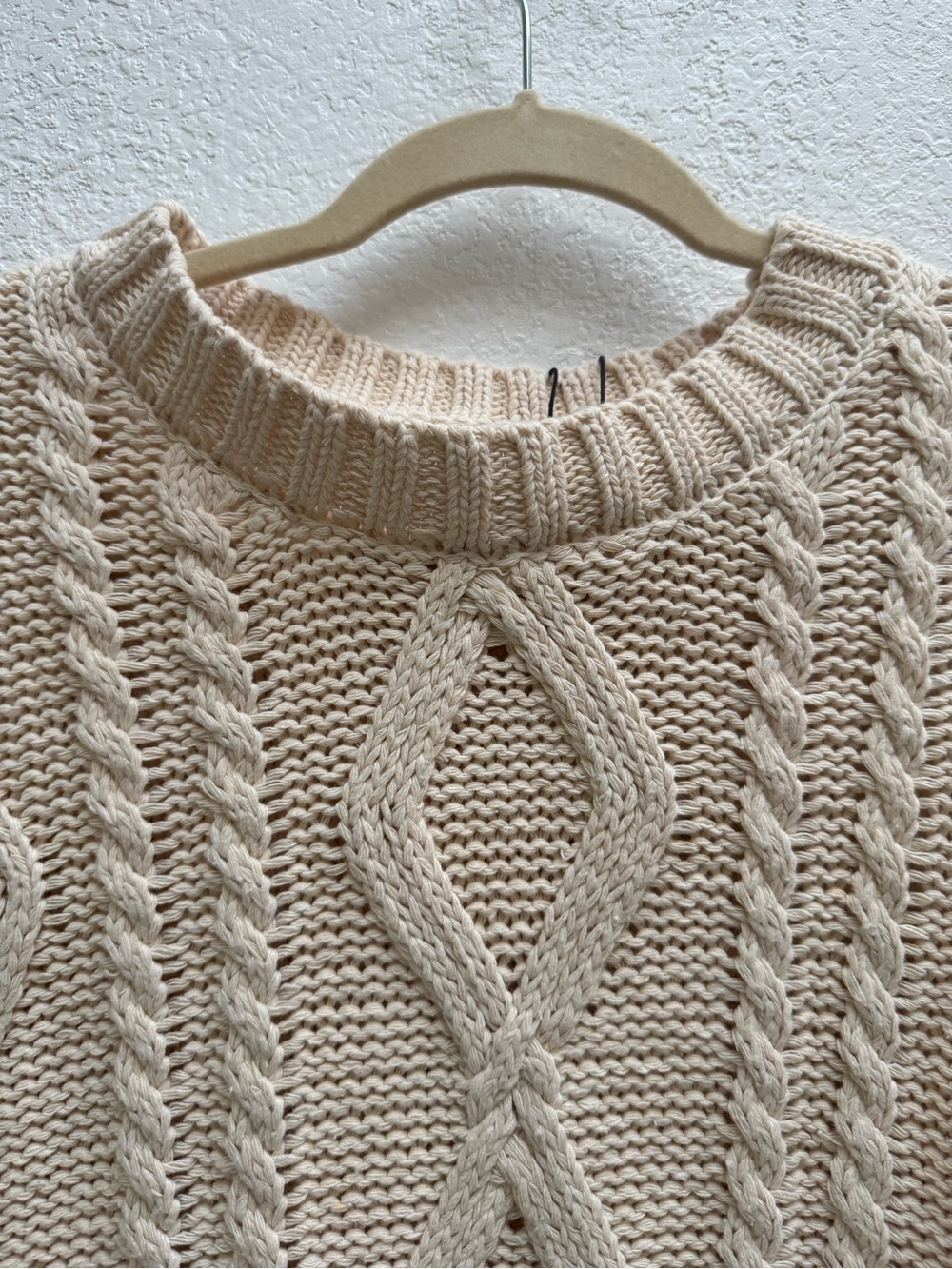 Princess Polly Cream Cable Knit Cropped Sweater Vest - Picture 8 of 15